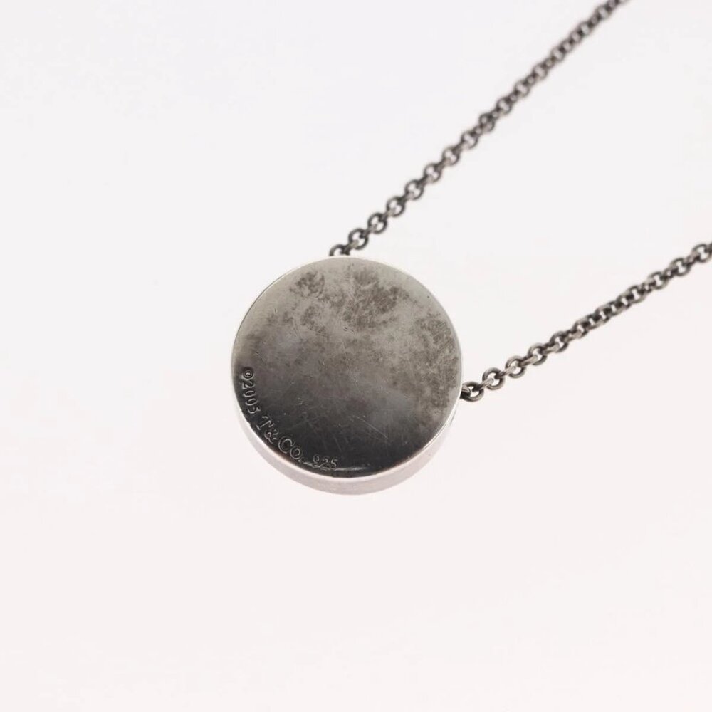 TIFFANY&Co. 1837 Concave Circle Necklace Ag925 Silver Auth SW1646 - Picture 10 of 14